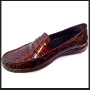 Cole Haan air leopard patent leather pinch LTE penny